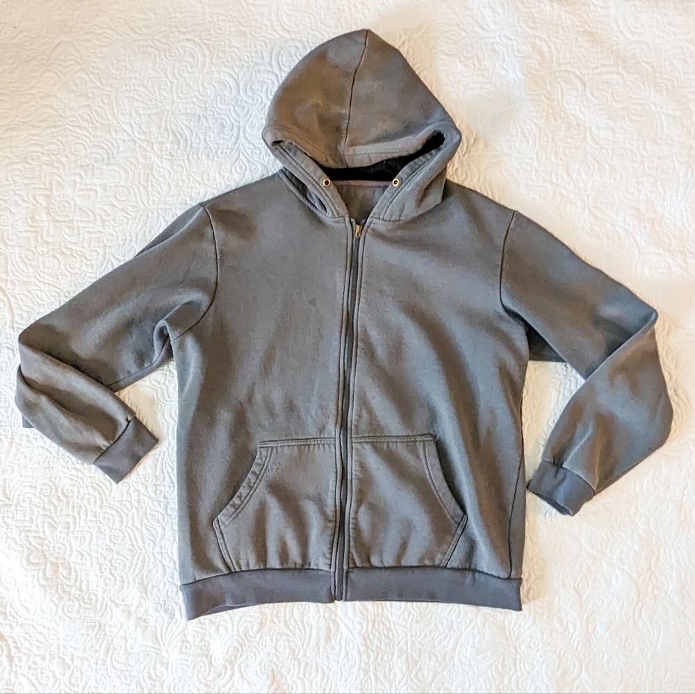 US Life Men's Hoodie - Grey, Large